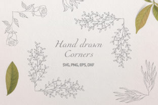 30 Hand Drawn Floral Corners and Borders: A Versatile Tool for Creative Expression