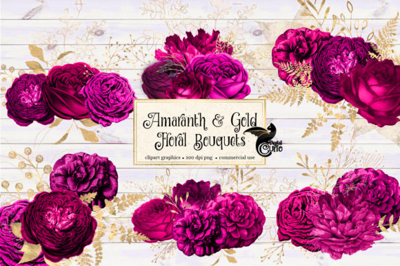 Amaranth and Gold Floral Bouquets: A Touch of Elegance for Every Occasion