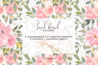 Blush Watercolor Floral Clip Art Set: A Versatile and Elegant Design Solution