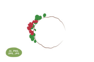 Botanical Red Floral Open Circle Border and Wreath: A Comprehensive Guide