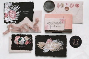 Discover the Beauty of Contemporary Watercolor Floral Set