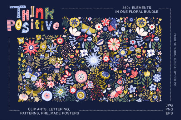 Embrace Positivity with the Think Positive Floral Bundle