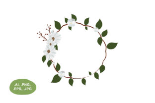 Enhance Your Designs with Botanical White Floral Borders