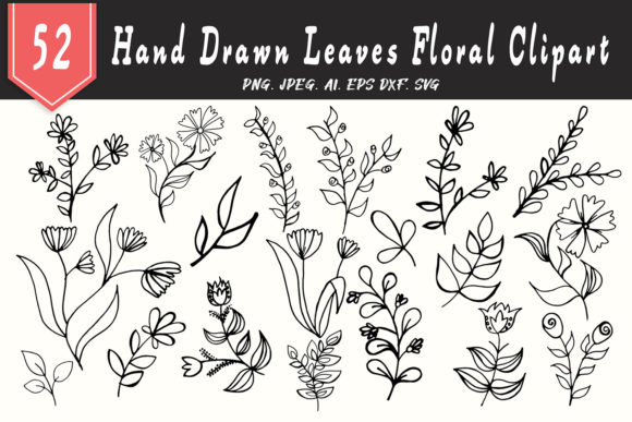 Explore 50 Leaves Floral Handmade Cliparts