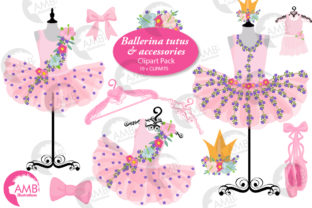 Floral Ballerina Tutus Clipart: A Versatile Tool for Creative Projects
