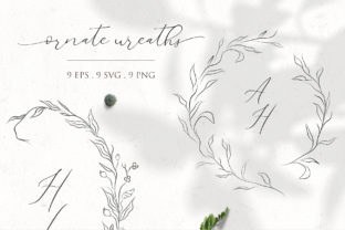 Floral Decorative Ornate Wreaths Clipart: A Versatile Design Solution