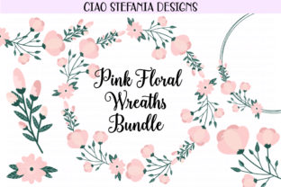 Floral Pink Peony Wreaths Bundle: A Versatile Digital Illustration for Modern Creators