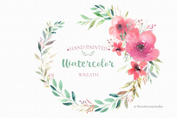 Floral Watercolor Wreath: A Delicate Touch for Your Special Occasions