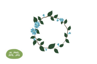 Integrating Botanical Turquoise Floral and Leaf Circle Border into Your Creative Workflow