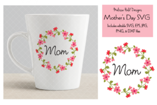 Strategic Use of Mothers Day Graphic with Floral Wreath for Enhanced Branding and Communication