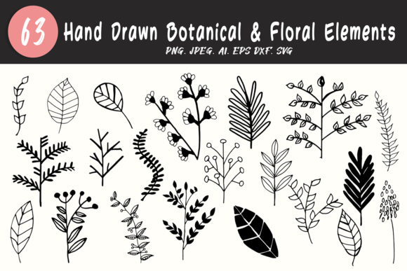 Unlocking Creativity with 60 Botanical Floral Elements: A Strategic Design Resource